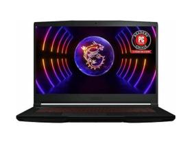 Notebook msi thin gf63 12vf 436us 15.6 polegadas intel core i7 12650h 16gb ram 512gb ssd con rtx 4060 de 8gb preto