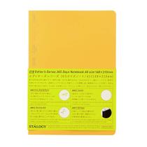 Notebook Nitoms STALOGY S4107 A5 - 365 Dias - Capa Quadrada Amarela