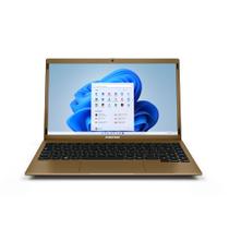 Notebook Positivo Motion C4120F Intel Celeron Dual-Core Windows 11 Home 4GB RAM 120GB SSD 14" - Dourado - Inclui Microsoft 365*