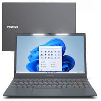 Notebook Positivo Vision C14 Intel Celeron N4500 Windows 11 Home 8GB RAM 128GB eMMC 14.1” HD Lumina BAR Tecla Link Cinza