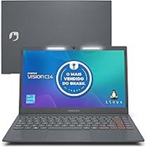 Notebook Positivo Vision C14 Lumina BA Celeron, 8GB 128GB eMMC, Tela 14 P, Linux, Tecla Link - Cinza
