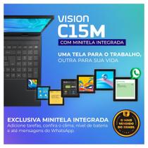 Notebook Positivo Vision C15M Celeron 4GB 128GB 15.6 FHD IPS