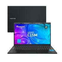 Notebook Positivo Vision C15M Intel Celeron N4500 Linux 8GB RAM 256GB eMMC 15.6" Full HD IPS Minitela - Cinza