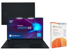 Notebook Positivo Vision i15 Intel Core i3 N300 Notebook Positivo Vision i15 Intel Core i3 N300