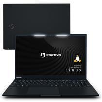 Notebook Positivo Vision R15 AMD Ryzen 5-5500U Linux 16GB RAM 256GB SSD IPS Full HD 15.6” Lumina Bar - Preto