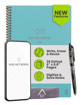 Notebook Rocketbook Core Executive 15x22 cm, pontilhado, conectado a um aplicativo Notebook Rocketbook Core Executive 15x22 cm, pontilhado, conectado a um aplicativo