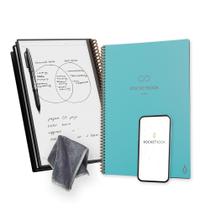 Notebook Rocketbook Core Reutilizável A4 Pontilhado Teal - Com Aplicativo