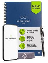 Notebook Rocketbook New Core Ejecutiva Azul Marino Reutilizable