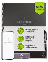 Notebook Rocketbook New Core Reutilizável Spiral A4 Preto