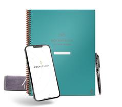 Notebook Rocketbook Smart Reutilizável Academic Planner Teal Notebook Rocketbook Smart Reutilizável Academic Planner Teal
