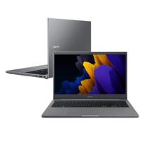 Notebook Samsung Book NP550XDA-KP1BR, Tela de 15.6", Intel Celeron 6305 500GB HDD, 4GB RAM, Windows 11, Cinza Chumbo