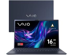 Notebook VAIO FE16 AMD Ryzen 5-5625U Linux 16GB RAM 512GB SSD 16" IPS WUXGA - Cinza Grafite