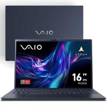 Notebook VAIO FE16 AMD Ryzen 7-5825U Linux 32GB RAM 512GB SSD 16" IPS WUXGA Antirreflexo - Cinza Grafite