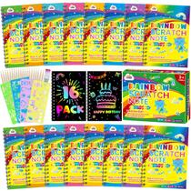 Notebooks ZMLM Scratch Art Party Favors, pacote com 16 para crianças de 3 a 12 anos Notebooks ZMLM Scratch Art Party Favors, pacote com 16 para crianças de 3 a 12 anos