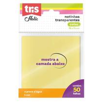 Notinhas Adesivas Transparentes Tris Holic 50 folhas 2 modelos