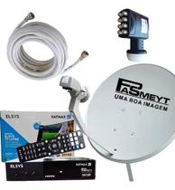 Nova Antena Parabólica Ku Completa Para Até 8 Pontos De Tv - Elsys