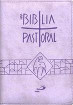 Nova Bíblia Pastoral - bolso - Zíper Lilas