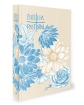 Nova Bíblia Pastoral Colorida Flor Azul - Capa Dura