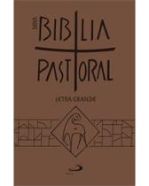 Nova bíblia pastoral - letra grande - marrom com zíper - PAULUS