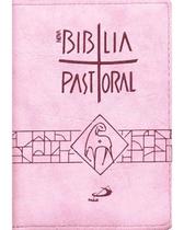 Nova biblia pastoral - media - capa rosa com ziper - PAULUS