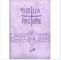 Nova Biblia Pastoral - Media - Ziper Lilas - Paulus