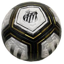 Nova Bola Santos - Preta com Branca e Dourado