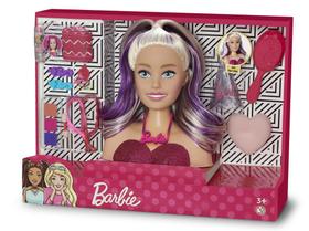Nova Boneca Barbie Busto Cabelo Com Mecha Para Pentear Pupee