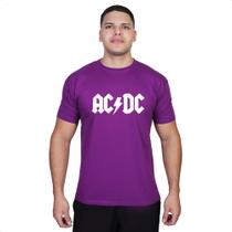 Nova Camisa Banda AC DC Rock Casual Adulto Masculina