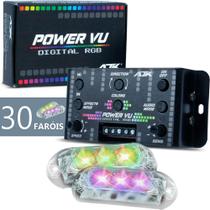 Nova Central Power VU AJK Sound + 30 Faróis 6W Colorido RGB