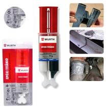 Nova Cola Epoxi Titanium Para Metais Alumínio Ferro Aço Cabeçote 5 min. - Wurth Nova Cola Epoxi Titanium Para Metais Alumínio Ferro Aço Cabeçote 5 min. - Wurth