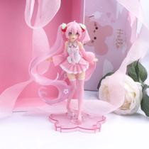 Nova Estatueta Boneca Anime Rosa 14cm Importada