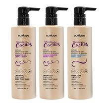 Nova Fórmula para Cachos - Shampoo, Condicionador e Creme 2abc Nova Fórmula para Cachos - Shampoo, Condicionador e Creme 2abc