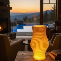 Nova Luminária Abajur Sofisticada De Mesa Lampada Led Quarto Moderna e Elegante