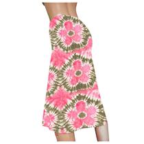 Nova moda feminina casual cintura alta boêmia retro casual saia