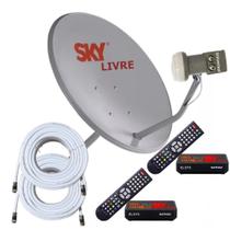Nova Parabólica SKY LIVRE com 02 pontos de TV em Full HD