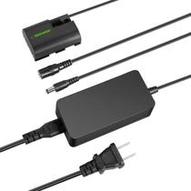 Nova versão fictícia de substituição de bateria para Canon LP-E6 com adaptador