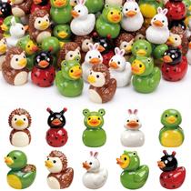 Novabright 100 Peças Mini Figuras de Resina de Animais em Formato de Pato 2 cm Novabright 100 Peças Mini Figuras de Resina de Animais em Formato de Pato 2 cm