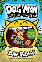 Novela gráfica Graphix Dog Man O Senhor das Pulgas, capa dura