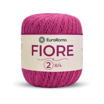 Novelo euroroma fiore 02 cor 550 pink unidade