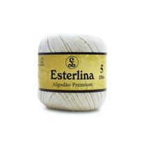 Novelo Fio Linha Esterlina 230MT N5 para Crochê Tricô