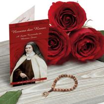 Novena Santa Teresinha Madeira Imbuia 6mm Com Folheto Novena Santa Teresinha Madeira Imbuia 6mm Com Folheto