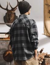 Novidade Camisa Xadrez Flanelada Manga Longa Com Bolsos Premium