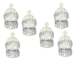 Novidádivas/ kit 6 gaiolas decorativas pendurar flores velas pelúcia Novidádivas/ kit 6 gaiolas decorativas pendurar flores velas pelúcia