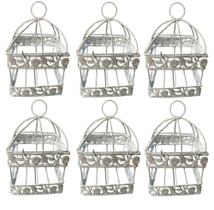 Novidádivas/ kit 6 gaiolas decorativas pendurar flores velas pelúcia Novidádivas/ kit 6 gaiolas decorativas pendurar flores velas pelúcia