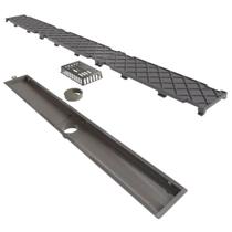 Novii - ralo linear pvc seco 75cm saida central oculto