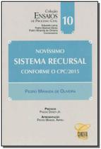 Novíssimo Sistema Recursal Conforme o Cpc 2015 - Vol.10 - Coleção Ensaios de Processo Civil