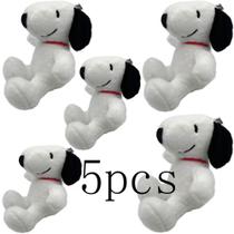 Novo 30cm 5 pçs dos desenhos animados bonito snoopy brinquedo de pelúcia travesseiro sofá volta boneca de pelúcia presentes para crianças