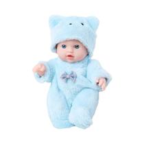 Novo 8 Polegada urso de pelúcia boneca 20cm rosa e azul bebê reborn boneca presente da menina Novo 8 Polegada urso de pelúcia boneca 20cm rosa e azul bebê reborn boneca presente da menina