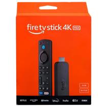 Novo Amazon Fire TV Stick 4K Max (2ª geração) 16GB Quad-core 2.0GHz suporte Wi-Fi 6E,