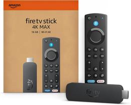NOVO Amazon Fire TV Stick 4K MAX, (2ª Geração) Wi-Fi 6E, 16GB 2GB RAM 2.0 GHz Quad-core